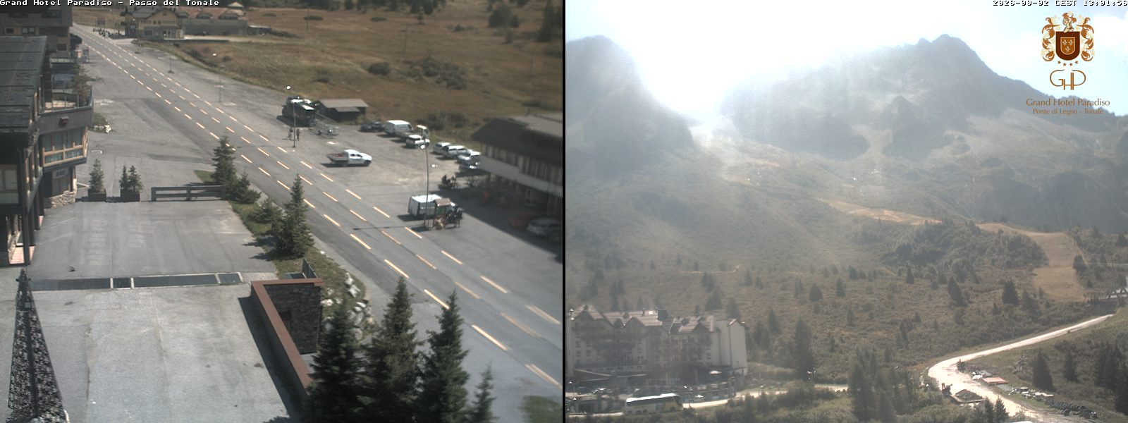 Strada Passo Tonale e pista Paradiso