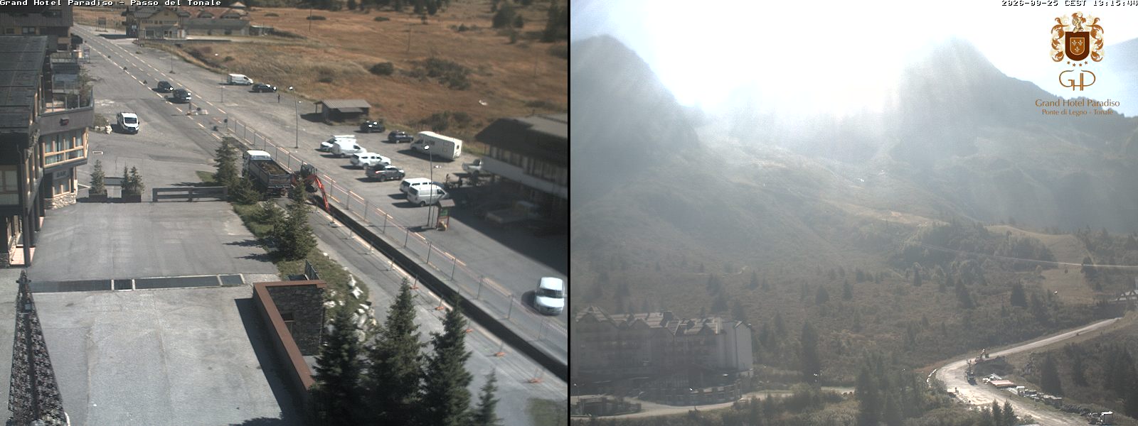 Strada Passo Tonale e pista Paradiso